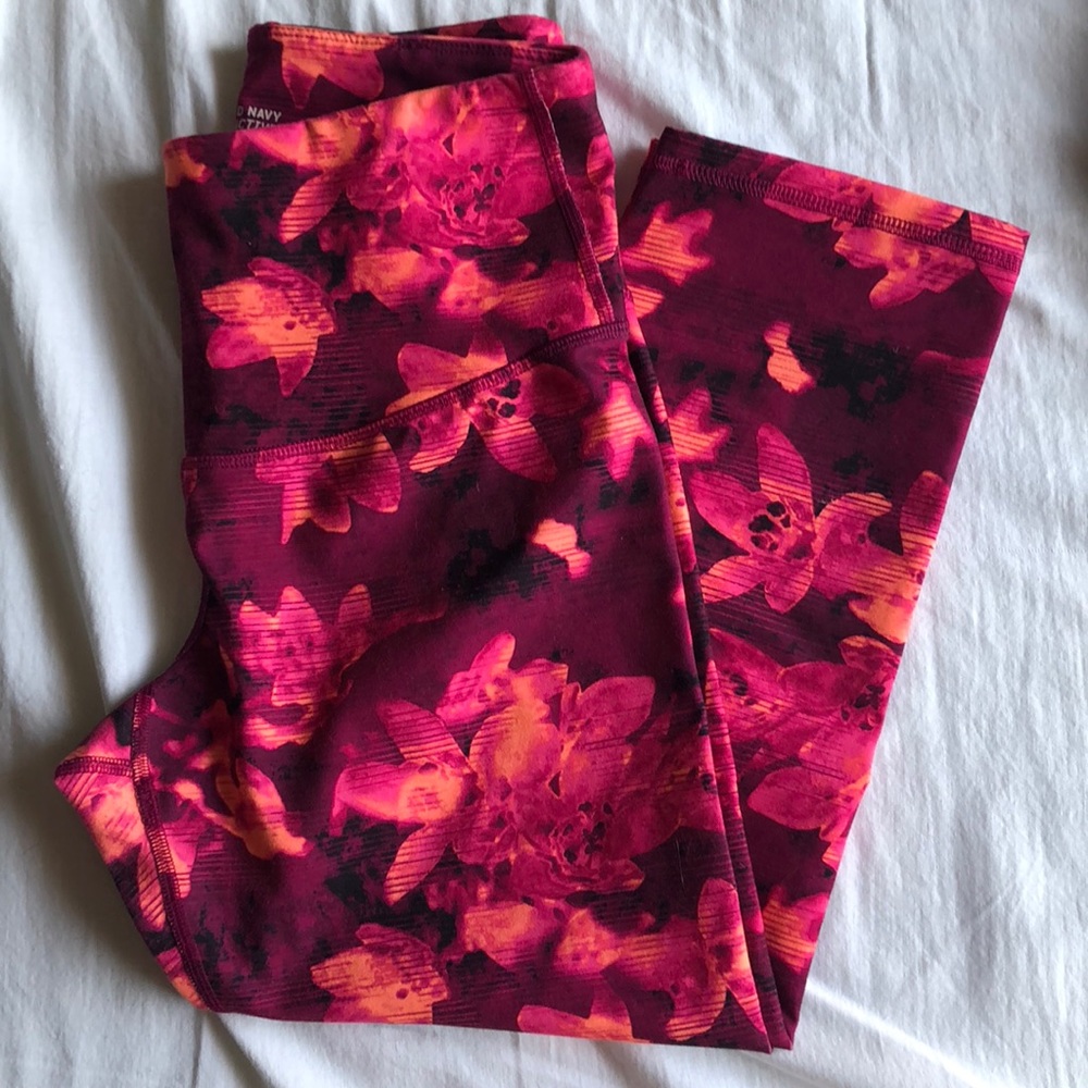 High waist cropped old navy leggings